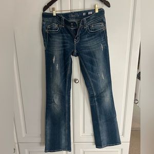 Miss Me boot cut denim jeans blue size 28